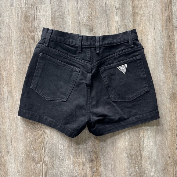 Guess Vintage Black Jean Shorts - Picture 4 of 6
